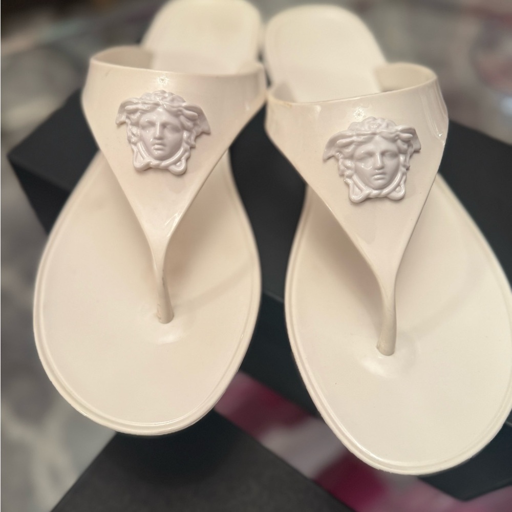 Versace Medusa Women's Cream Sandals